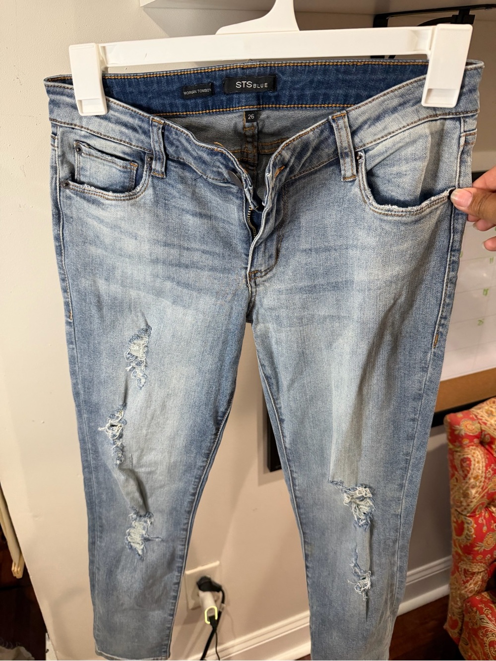 STS Blue Light Blue Skinny Distressed Jeans